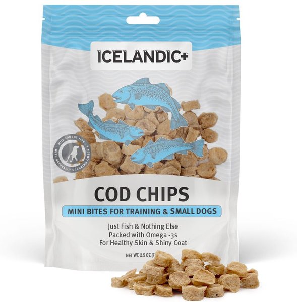 Icelandic+ Mini Cod Fish Chips Dog Treat