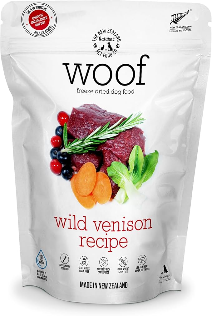 The New Zealand Natural Pet Food Co. Woof Lamb Recipe Grain-Free Freeze-Dried Dog Food