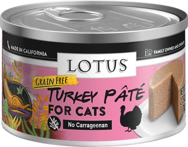 Lotus Turkey Pate Grain-Free Canned Cat Food