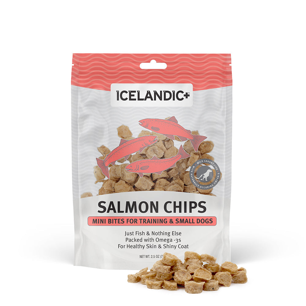 Icelandic+ Mini Salmon Fish Chips Dog Treats