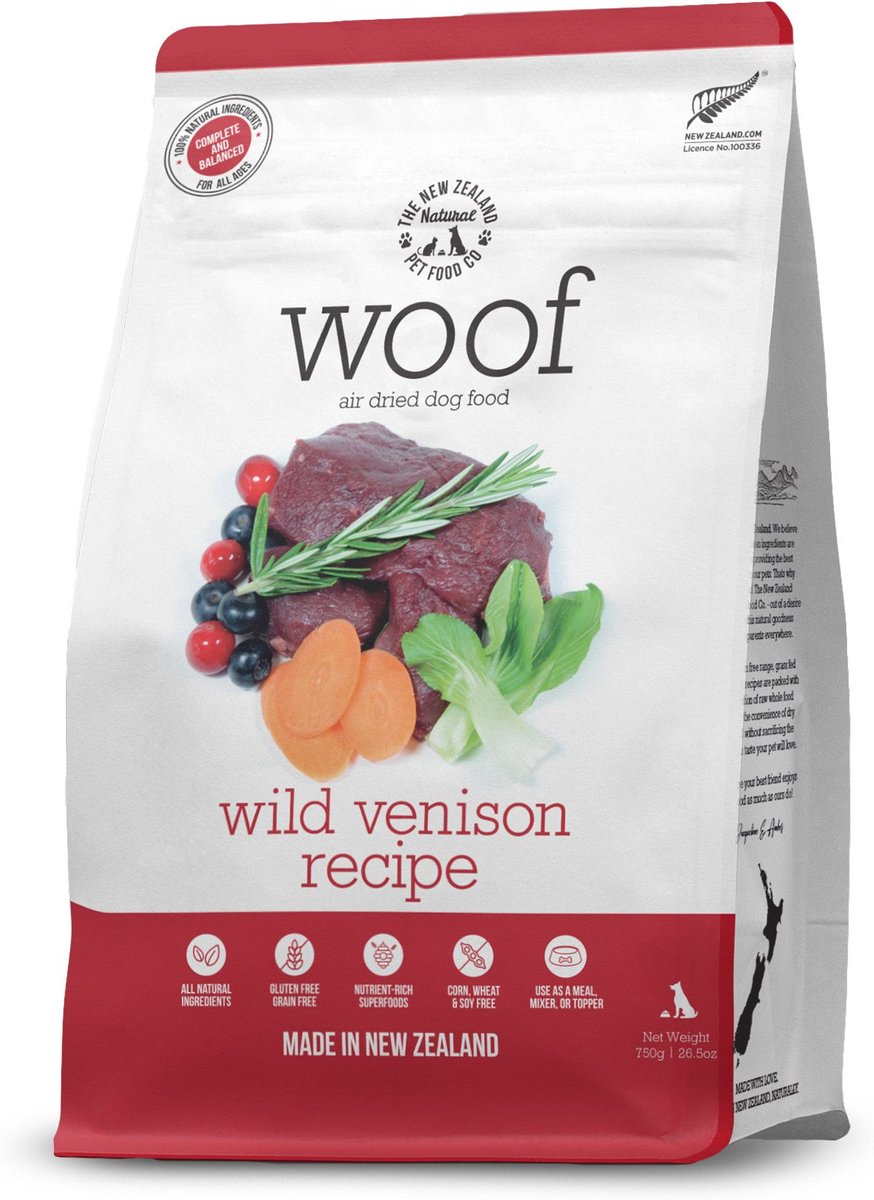 The New Zealand Natural Pet Food Co. Woof Beef Air Dried Dog Food