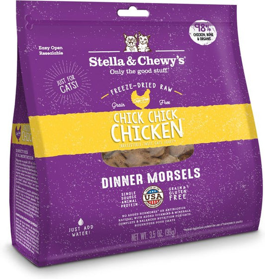 Stella & Chewy's Chick Chick Chicken Dinner Morsels Freeze-Dried Raw Cat Food