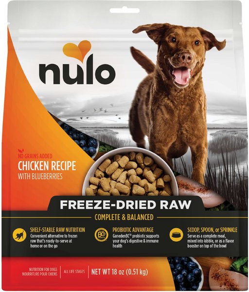 Nulo Chicken & Blueberries Grain-Free Freeze-Dried Raw Dog Food