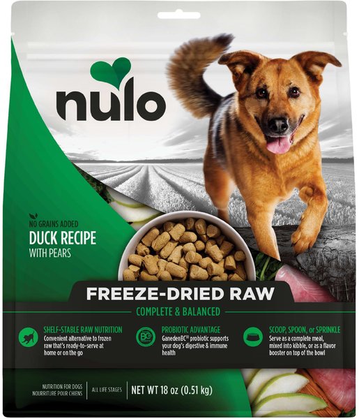 Nulo Freestyle Duck Recipe with Pears Grain-Free Freeze-Dried Raw Dog Food