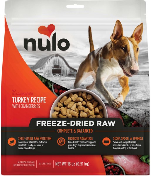 Nulo Freestyle Turkey Recipe with Cranberries Grain-Free Freeze-Dried Raw Dog Food