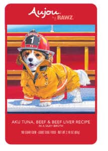 RAWZ SHREDS AKU TUNA, BEEF & BEEF LIVER DOG FOOD RECIPE