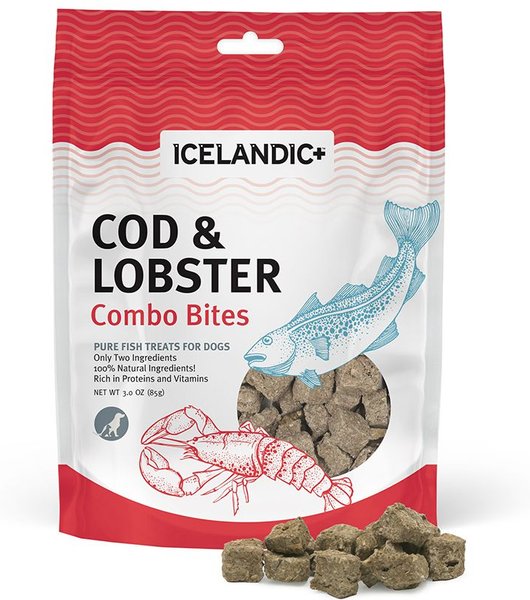 Icelandic+ Grain-Free Cod & Lobster Combo Bites Dog Treats