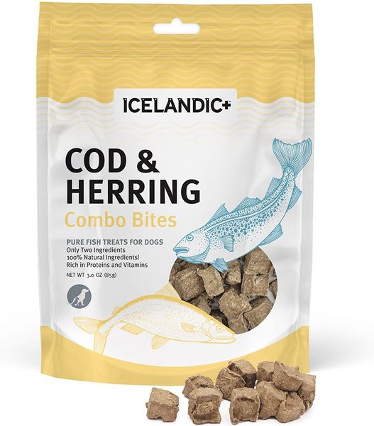 Icelandic+ Grain-Free Cod & Herring Combo Bites Dog Treats