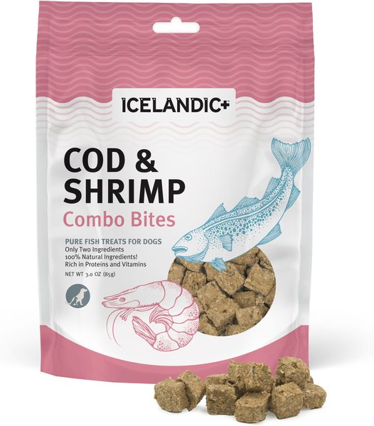Icelandic+ Grain-Free Cod & Shrimp Combo Bites Dog Treats