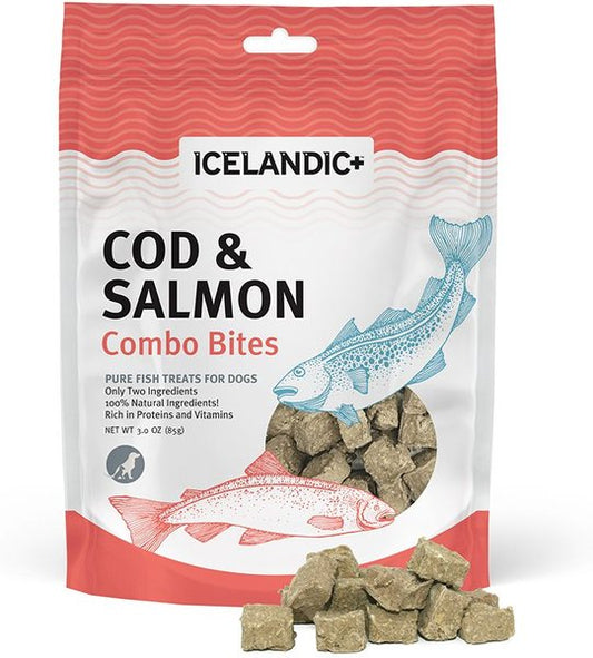 Icelandic+ Grain-Free Cod & Salmon Combo Bites Dog Treats