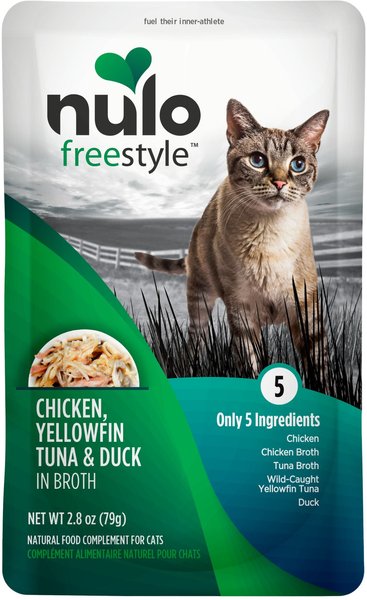 Nulo FreeStyle Chicken, Yellowfin Tuna & Duck in Broth Cat Food Topper