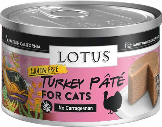 Lotus Turkey Pate Grain-Free Canned Cat Food