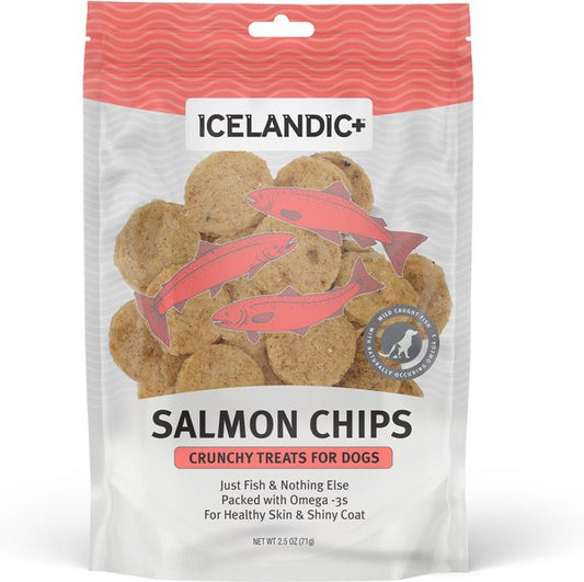 Icelandic+ Salmon Fish Chips Dog Treats