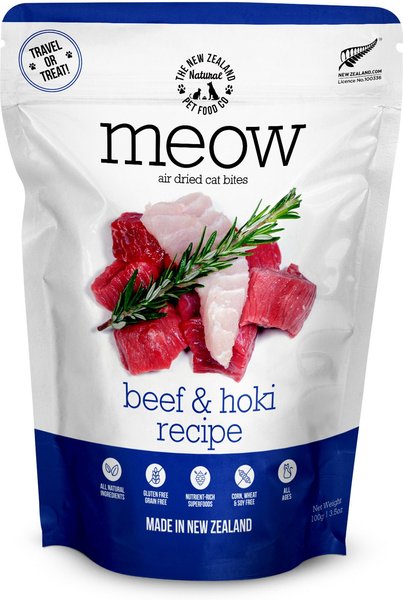 The New Zealand Natural Pet Food Co. Meow Beef & Hoki Air Dried Cat Food
