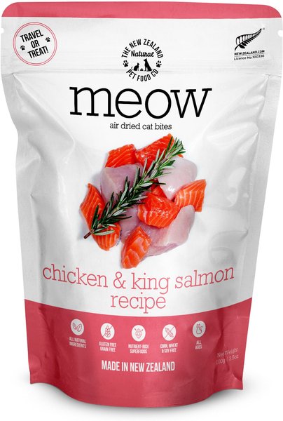The New Zealand Natural Pet Food Co. Meow Chicken & Salmon Air Dried Cat Food