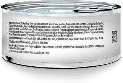 Nulo Freestyle Beef & Lamb Recipe Grain-Free Canned Cat & Kitten Food