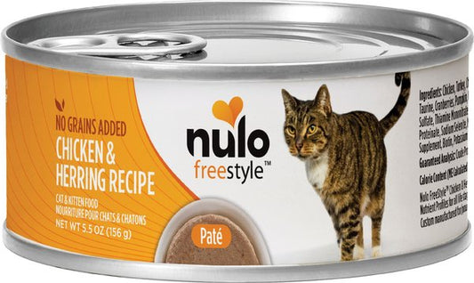 Nulo Freestyle Chicken & Herring Recipe Grain-Free Canned Cat & Kitten Food