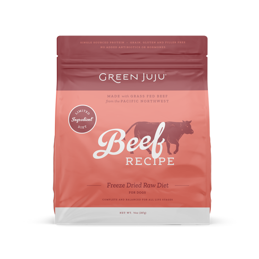 Green Juju Beef Recipe Freeze-Dried Raw Dog Food