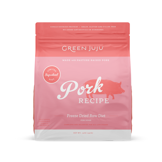 Green Juju Pork Recipe Freeze-Dried Raw Dog Food