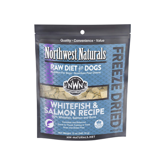 Northwest Naturals Freeze Dried Raw Diet Dog Food - Whitefish & Salmon