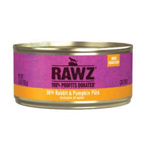 RAWZ 96% RABBIT & PUMPKIN PATE CAT FOOD