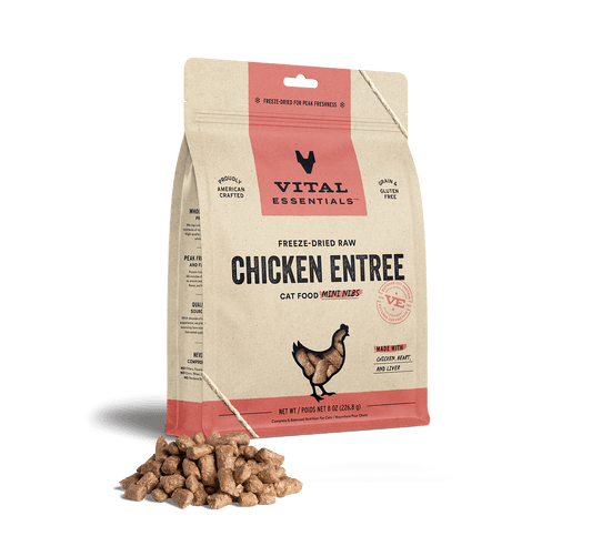 Vital Essentials Freeze-Dried Raw Chicken Mini Nibs Entree Cat Food